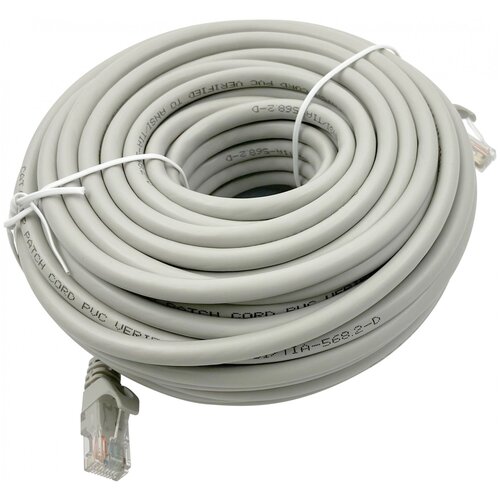 Buro Патч-корд Buro Basic UTP 4 пары cat6 CCA molded 20м серый RJ-45 (m)-RJ-45 (m) патч корд atcom cat6 utp 2m red at9215