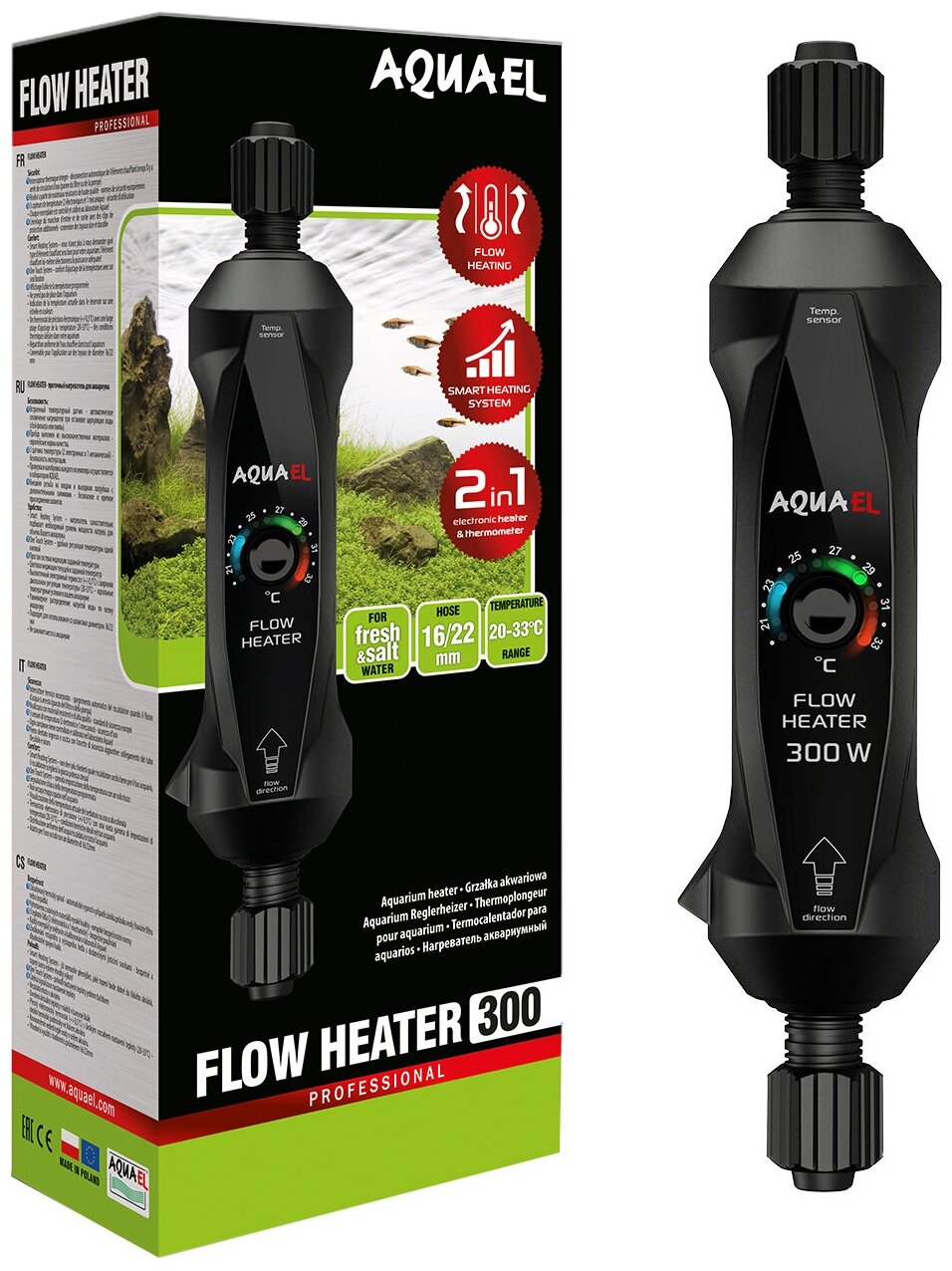 Нагреватель проточный FLOW HEATER 300 Вт (100-600л) (Акваэль)