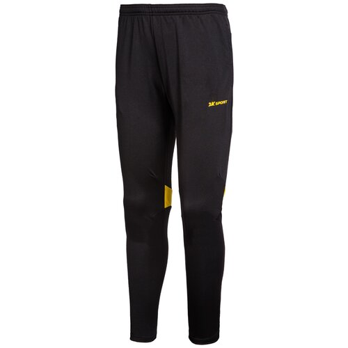 Брюки спортивные 2K SPORT, размер YM(36), черный, желтый брюки вратарские детские 2k sport guard черный ym