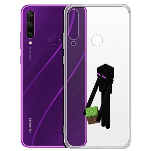 чехол накладка krutoff clear case эндермен для realme c15 Чехол-накладка Krutoff Clear Case Эндермен для Huawei Y6p