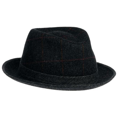 фото Шляпа федора stetson, шерсть, подкладка, размер 59, серый