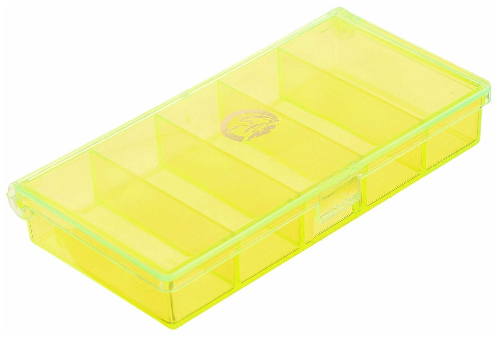 Коробочка СВ-01 прозрачная 5 отделений, размер 10*5*1,7 см