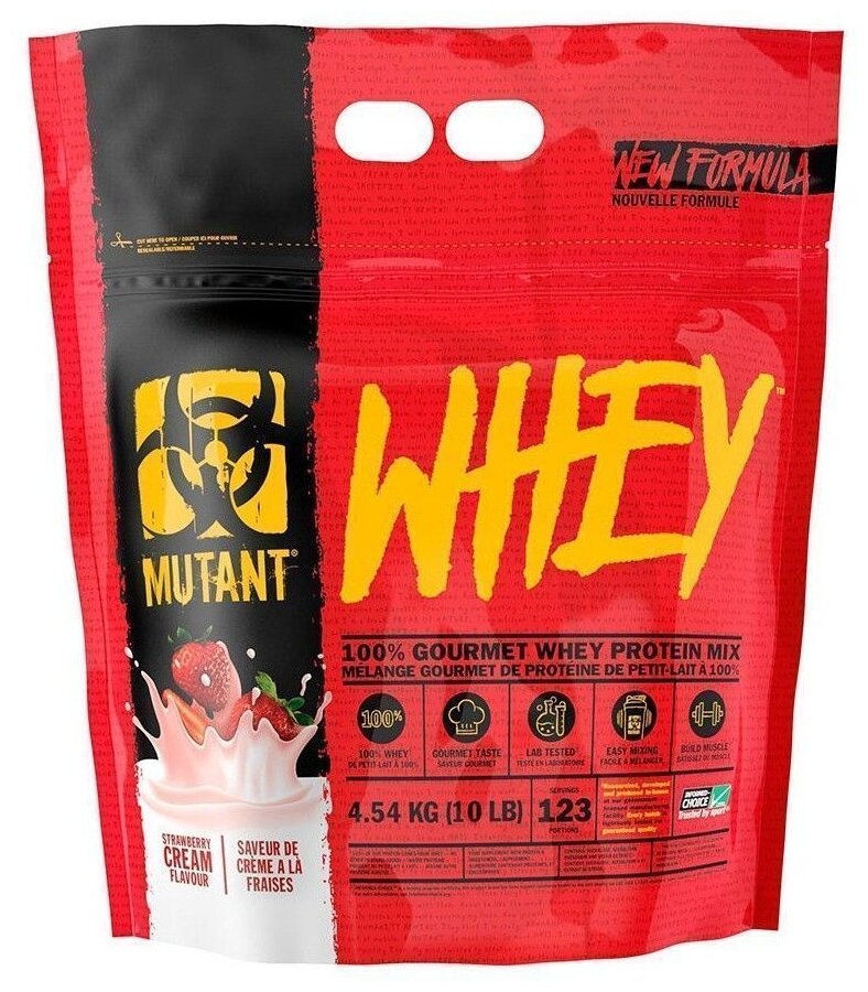 Mutant Whey (4540 гр) - Клубничный Крем