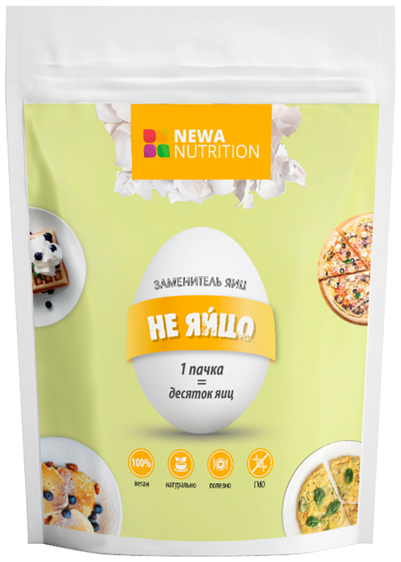 Newa Nutrition Заменитель яиц-не яйцо, для веганов и вегетарианцев, при аллергии на яйца 200 г, Newa Nutrition