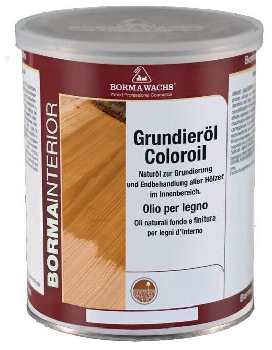 Масло Borma для паркета Grundierol (1л), цв. 16 (палисандр)