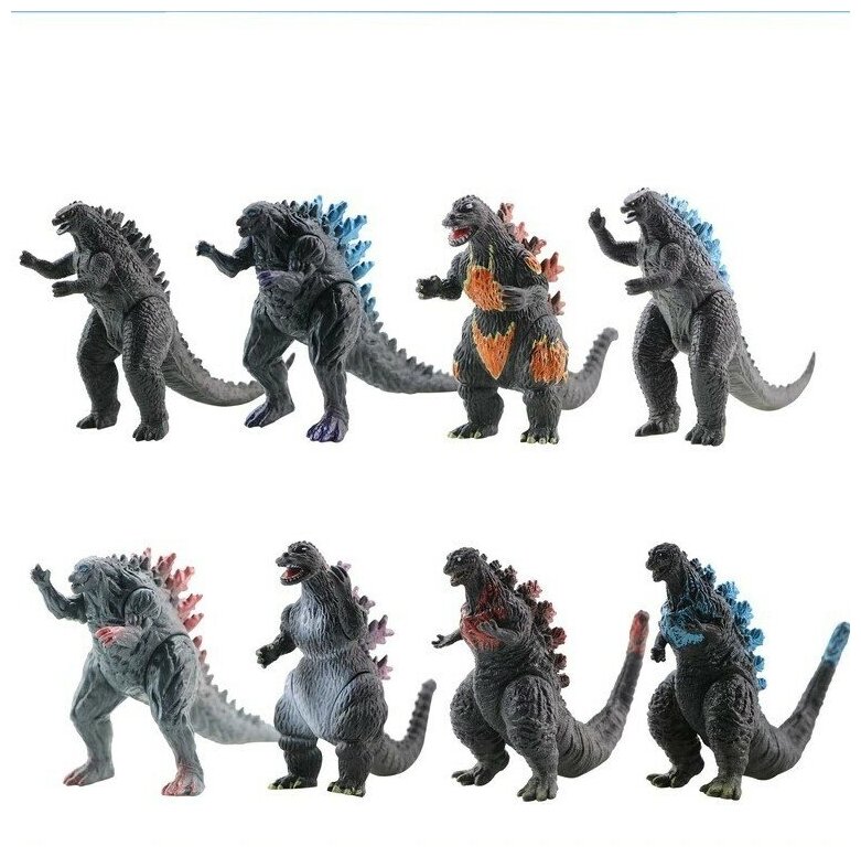 Набор игрушек Годзилл №3 - Godzilla 9см. (8 шт.)