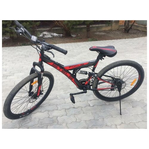 Велосипед 26 STELS Focus MD 21-sp Черныйкрасный 2255000₽