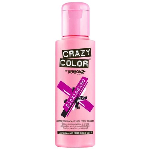 Crazy Color Краситель прямого действия Semi-Permanent Hair Color Cream, 42 pinkissimo, 100 мл