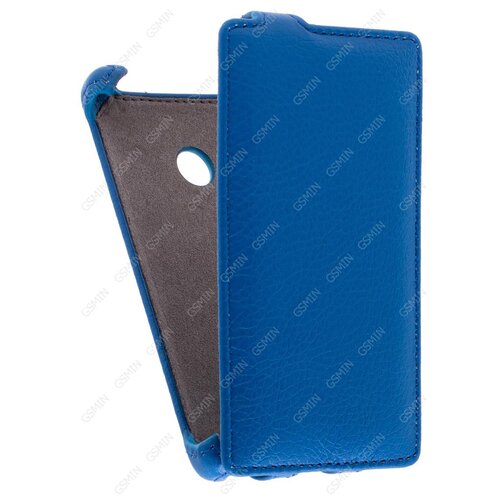 Кожаный чехол для Microsoft Lumia 532 Dual sim Armor Case (Синий)