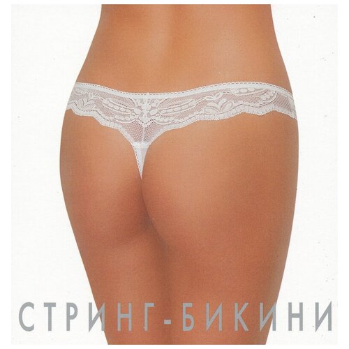 фото Трусы стринги intri stb-271, размер 90, белый (белый)