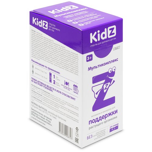 KidZ Мультикомплекс гель д/вн. приема, 19.5 г, 14 шт.