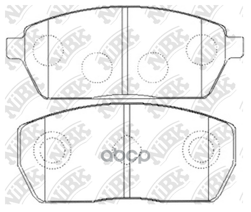 Колодки тормозные дисковые NiBK PN9408
