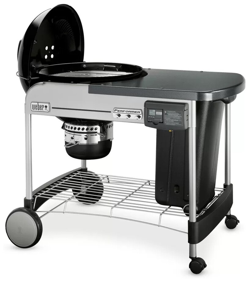 Гриль угольный Weber Performer Deluxe GBS, 57 см, черный - фотография № 3