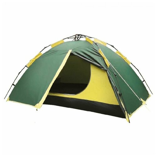 палатка туристическая dakota 3 размер 210 х 205 х 130 см 3 местная двухслойная maclay 5385299 Палатка-автомат Tramp Quick 3 (V2) зелёный