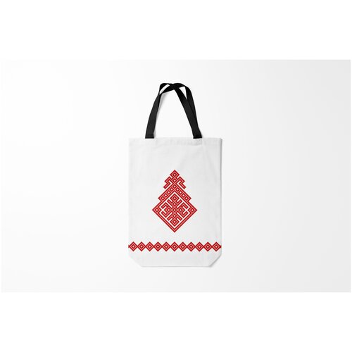 фото Сумка-шоппер / 31х42 см / патриотичные / славянская символика славянский оберег макошь burnettie