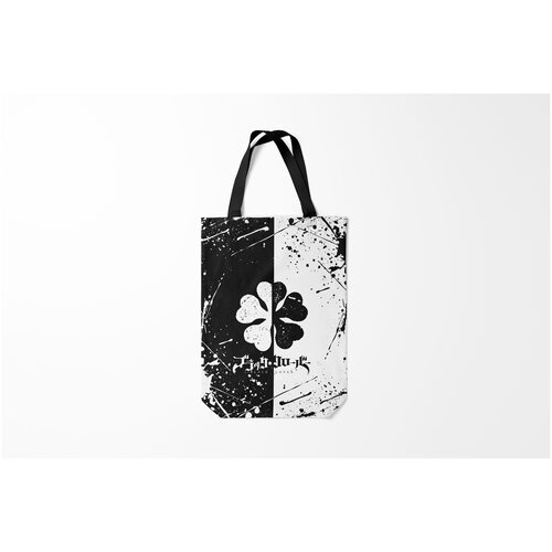 фото Сумка-шоппер / 31х42 см / аниме / черный клевер половина фон запачкана burnettie