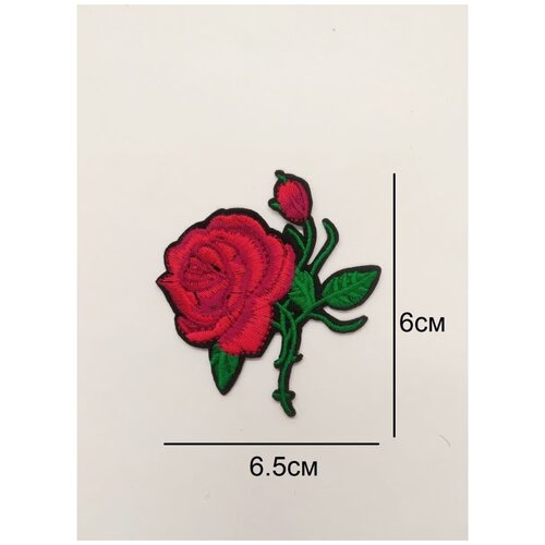 Заплатка / текстильный патч/ Нашивка / Термоаппликация / Термонаклейка цветок