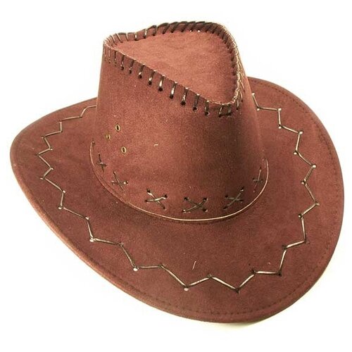 фото Шляпа ковбоя карнавальная, коричневая без бренда