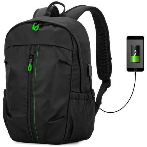 Школьный рюкзак для мальчиков подростков Skyname (СкайНейм) с анатомической спинкой USB выход