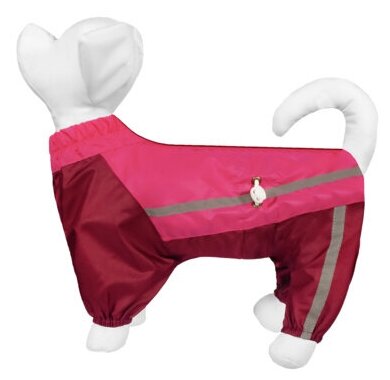 Tappi одежда Комбинезон Твист для собак, малиновыйвишневый, размер 30см(девочки) п0830д, 0,072 кг