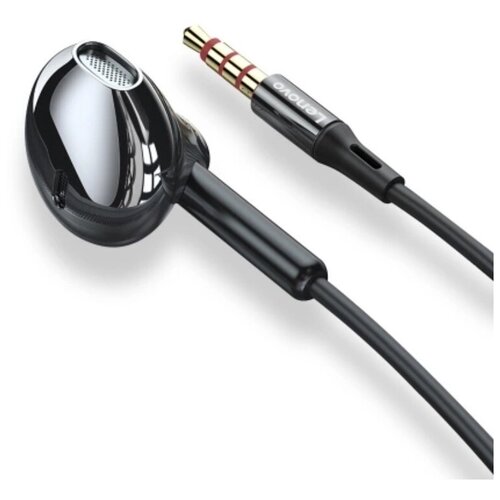 Наушники Lenovo XF06 35mm Wired Headphones In-ear Headset Black 59000₽