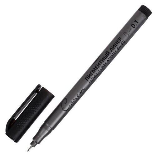 Купить Ручка капиллярная для черчения ЗХК Сонет линер 0.1 мм, цвет чёрный, ЗХК Невская палитра