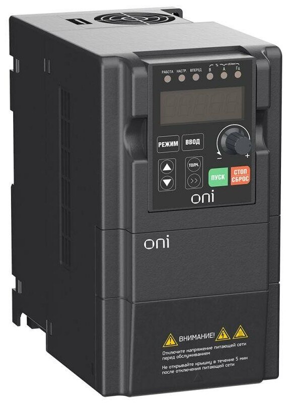 Преобразователь частоты A150 380В 3ф 1.5кВт 5А встроенный торм. модуль ONI A150-33-15NT