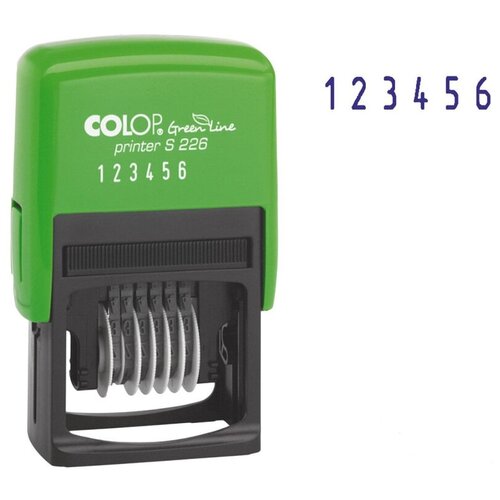 нумератор colop printer s226 green line 6 разрядов Нумератор Colop Printer S226 Green Line (6 разрядов)