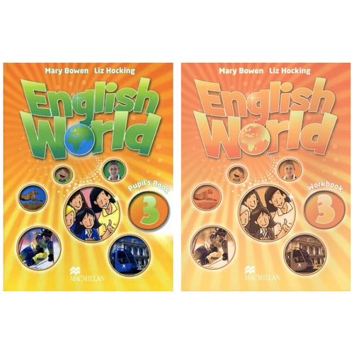 English World 3 Pupil's Book with CD-rom + Workbook / Macmillan / Mary Bower & Liz Hocking / Изучение английского языка комплект уровень A1