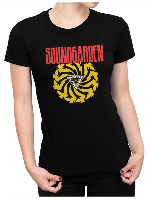 Футболка Design Heroes Группа Soundgarden Женская Черная 