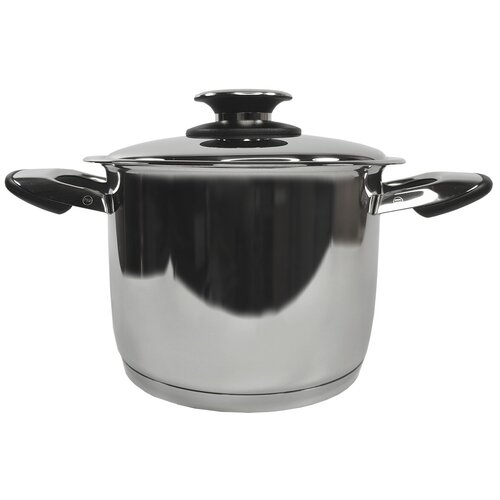 Кастрюля Master Inox 20 см 4,7 литра нержавеющая сталь, толстое дно 12 мм