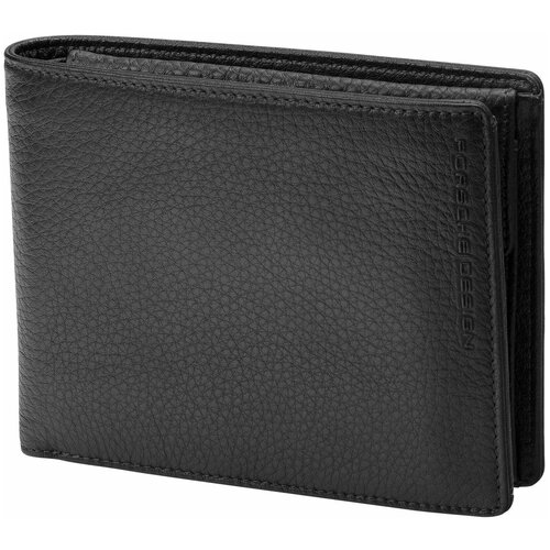 Портмоне Porsche Design Cervo Black H9, 13х10 см, кожа.