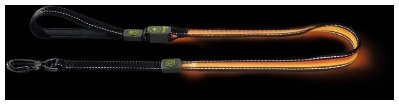 Hunter LED Поводок Manoa Glow 30/120 оранжевый - фото №3