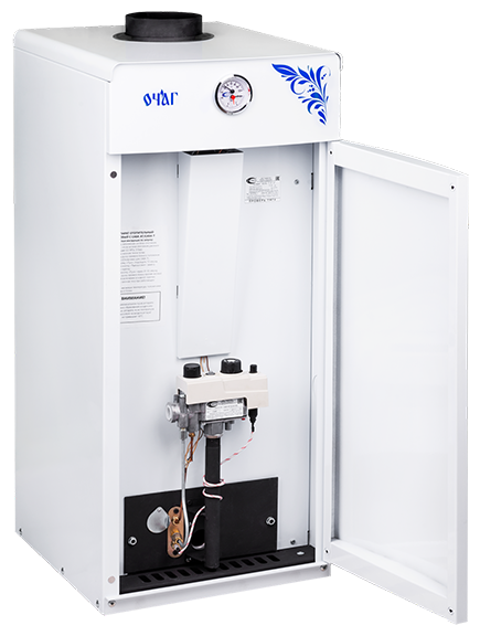 Котел стальной газовый АОГВ - 11,6 Е «Очаг» - Премиум
