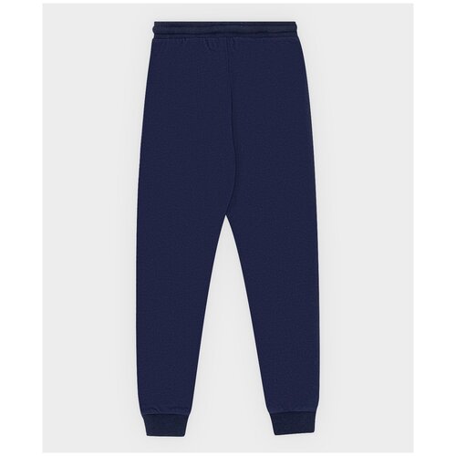 фото Брюки спортивные с манжетами синие button blue для мальчиков, модель 222bbbs56011000, размер 164