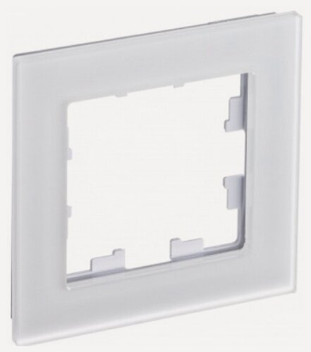 Изображение товара Рамка Systeme Electric (schneider Electric) SCHNEIDER ELECTRIC ATLASDESIGN NATURE, Матовое органическое стекло Белый 1-постовая, ATN330101