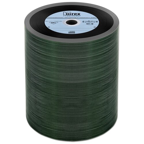 Диск Mirex CD-R 700Mb 52X MAESTRO Vinyl (виниловая пластинка), синий, упаковка 100 шт.