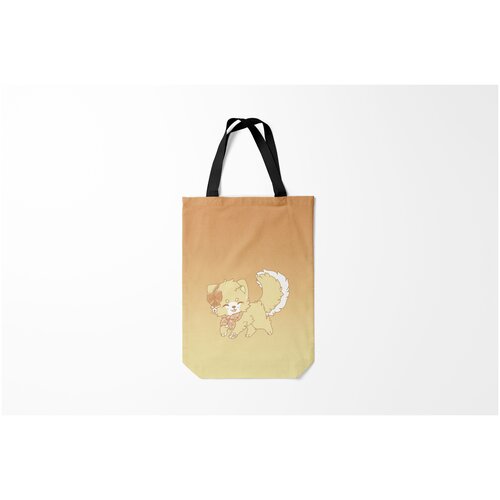 фото Сумка-шоппер / 31х42 см / популярные иллюстрации / животные милашный зверек burnettie