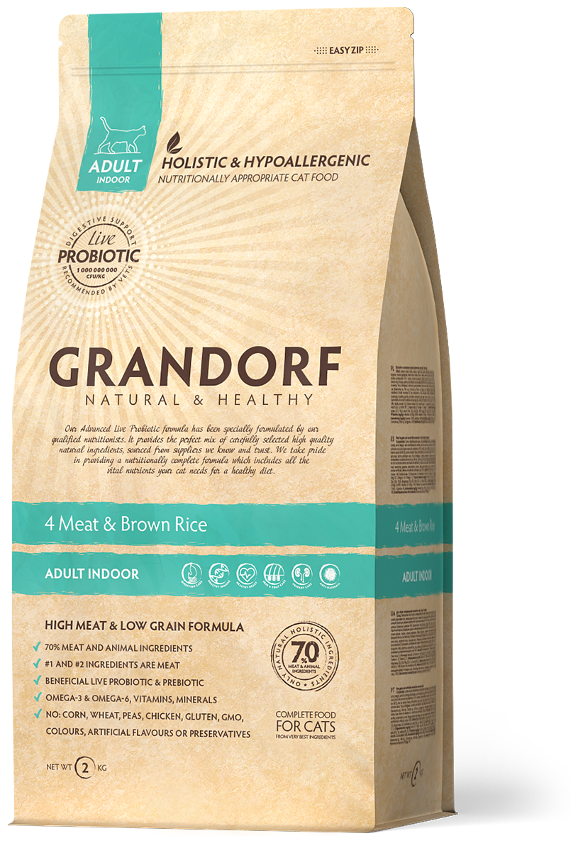 Сухой корм для кошек Grandorf Rabbit & Brown Rice Sterilised гипоаллергенный 400 г. - фотография № 2