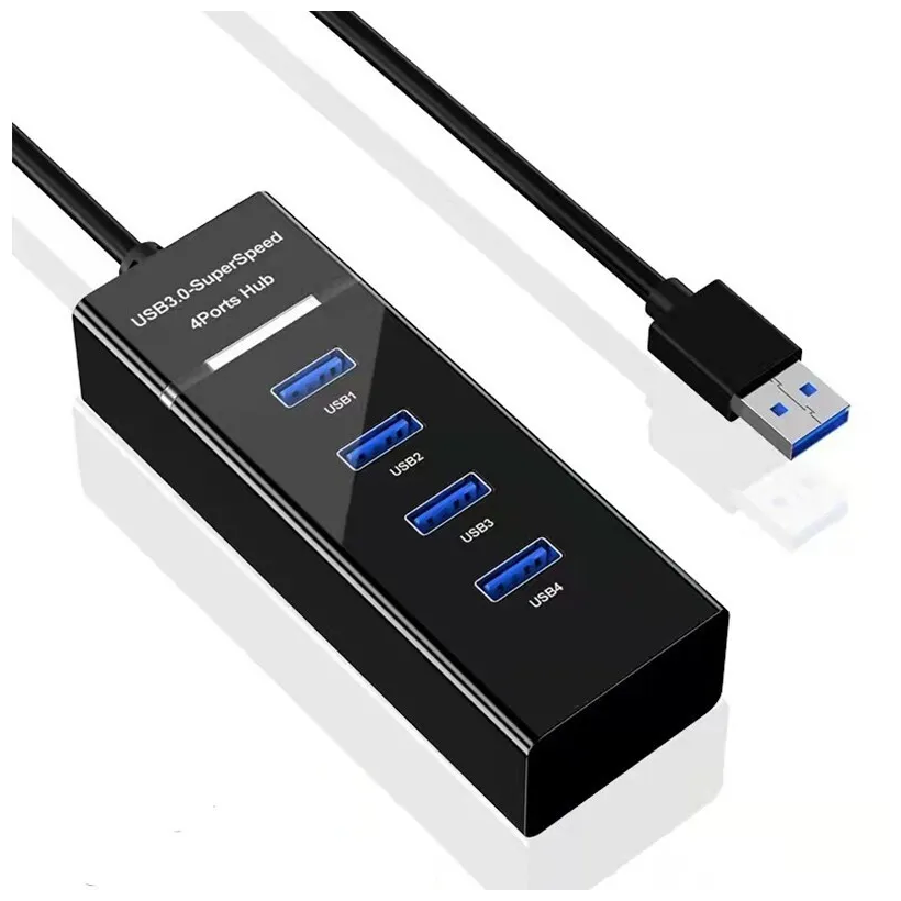 USB Hub разветвитель 4 порта USB 3.0 5 Гбит/с (USB-концентратор)