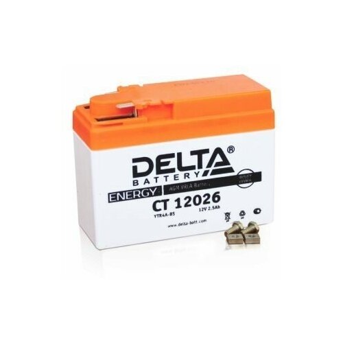 фото Delta аккумулятор delta ct 12026 12в 2,5ач 45cca 115x50x86 мм обратная (-+) delta battery