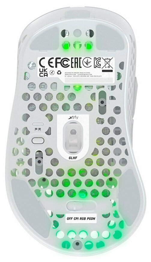 Мышь беспроводная Xtrfy M42 RGB Wireless 19000 dpi WirelessUSB 500 мАч M42W-RGB-WHITE Белый