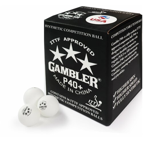 Теннисные мячи Gambler p40+ ball , 36 шт.