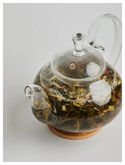 Зеленый листовой чай для похудения с ягодами годжи и лемонграссом, Жиросжигатель - фотография № 4