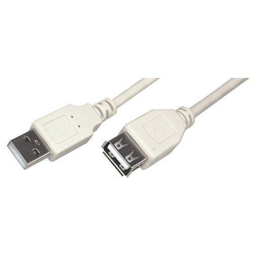 Кабель USB 2.0 AM/AF, 3 м, Rexant, сер, 18-1116 1 компл 13 контактов 0 6 2 2 серии 6098 5181 композитный разъем 6098 5180 автоматический электрический кабель незапечатанный разъем штекер гнездо