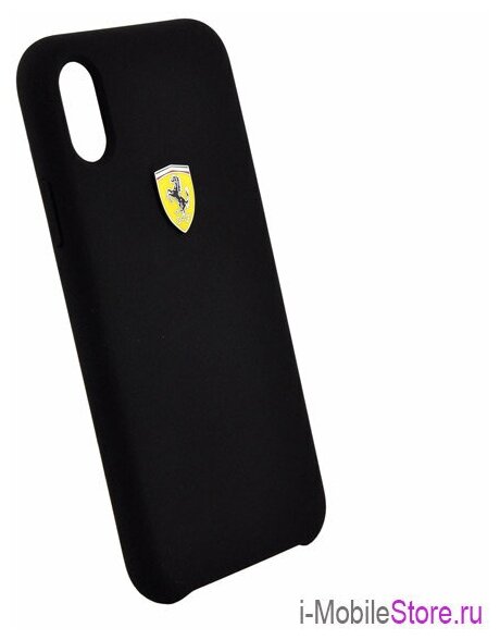 Чехол Ferrari On Track SF Silicone для iPhone X/XS, черный