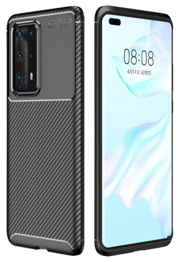 Чехол панель-бампер MyPads для Huawei Honor 9A (MOA-LX9N) / Honor Play 9A из прочного силикона с матовой отделкой «под карбон» черная