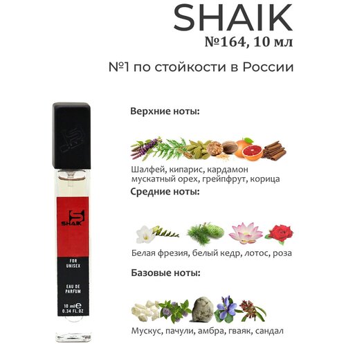 SHAIK / Парфюмерная вода унисекс SHAIK 164 , 10 мл