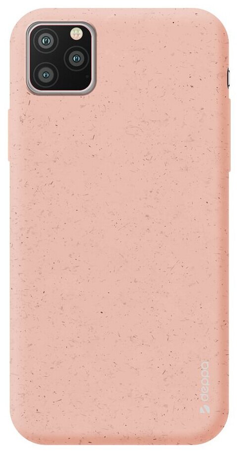 Чехол (клип-кейс) DEPPA Eco Case, для Apple iPhone 11 Pro, розовый [87274] - фото №1