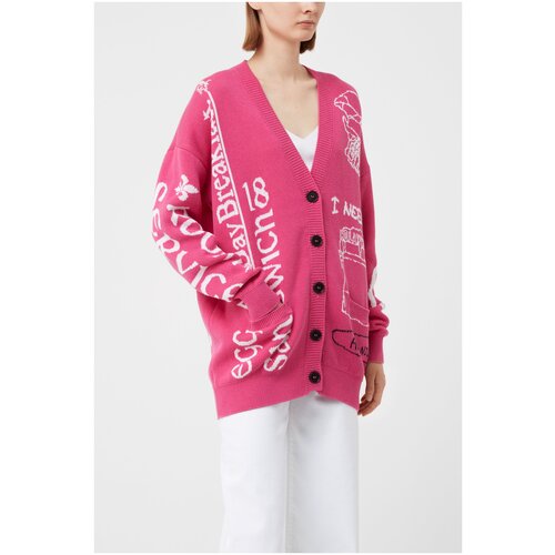 Кардиган NERVURE цвет Розовый размер 42